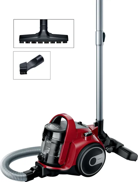 Bosch Serie 2 Aspirador sin bolsa Rojo BGC05AAA2