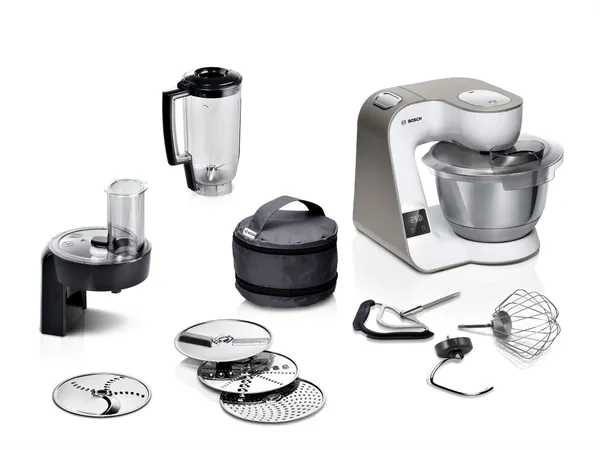 Bosch Serie 4 Robot de cocina con báscula MUM 5 1000 W Blanco, MUM5XW20