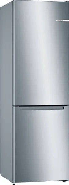 Bosch Serie 2 Frigorífico combinado de libre instalación 176 x 60 cm Acero mate antihuellas KGN33NLEB