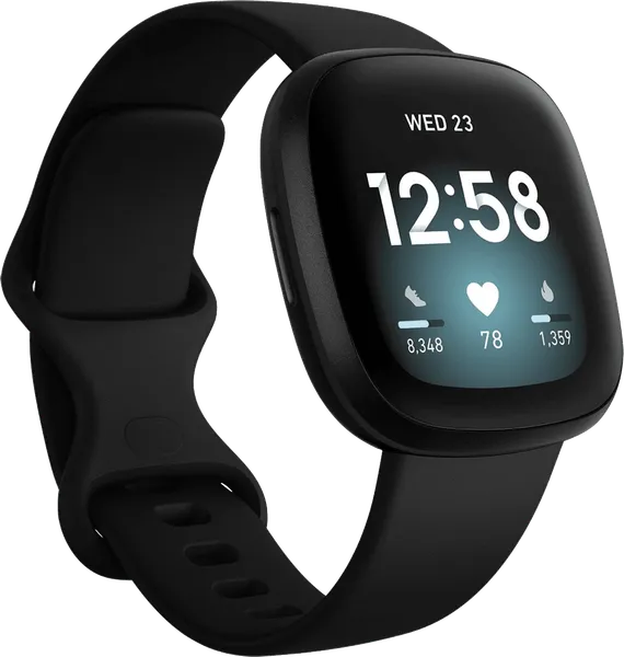 Fitbit Versa 3 Smartwatch, Aluminium, 41mm
