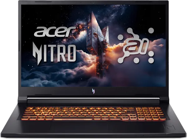 Portátil para juegos Acer Nitro V17 AI ANV17-41-R8PP - AMD Ryzen™ 7 260 - 32 GB - SSD de 1 TB - NVIDIA® GeForce® RTX™ 5060 - Alemán (QWERTZ)