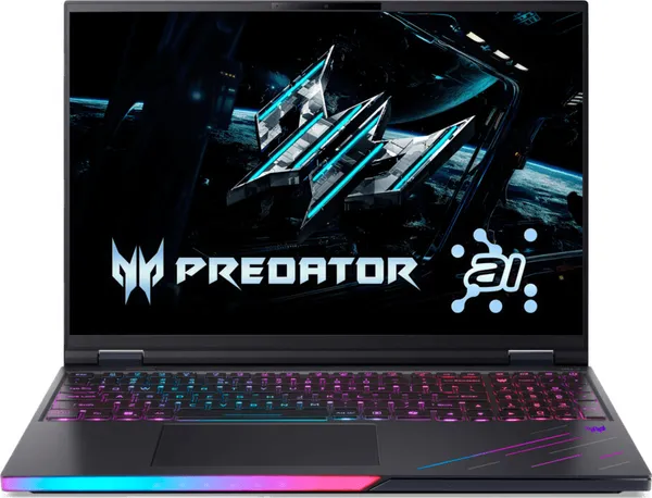 Portátil para juegos Acer Predator Helios 16 AI OLED - Intel® Core™ Ultra 9-275HX - 32 GB - SSD de 1 TB - NVIDIA® GeForce® RTX™ 5090 - Alemán (QWERTZ)