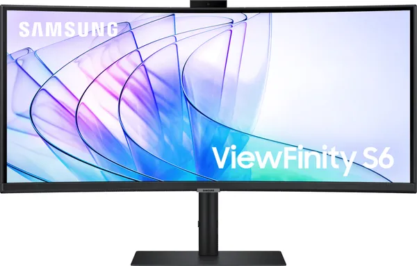 Samsung - 34" ViewFinity S6 (34") Ultra WQHD Curved LS34C652VAUXEN