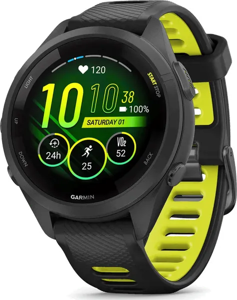 Reloj inteligente Garmin Forerunner 265s, caja de polímero reforzado con fibra, 42 mm