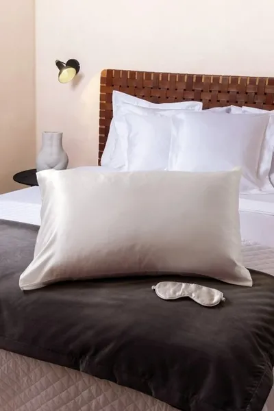 Funda de almohada Seda Crema