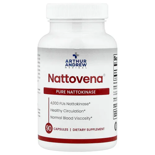 Arthur Andrew Medical, Nattovena®, Natoquinasa pura, 4000 UF, 90 cápsulas