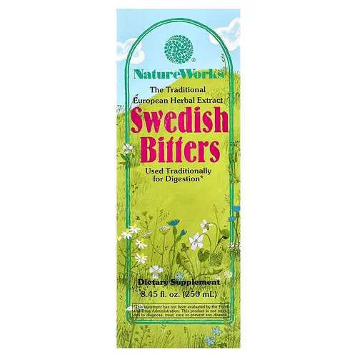 Nature's Way, NatureWorks, Suplemento para favorecer la digestión Swedish Bitters, 250 ml (8.45 oz. líq.)