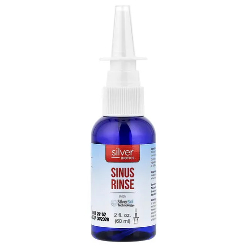 American Biotech Labs, Silver Biotics®, Enjuague sinusal con tecnología SilverSol Technology®, 60 ml (2 oz. líq.)