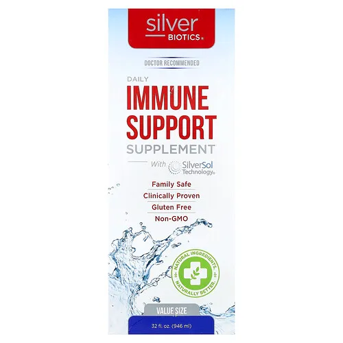 American Biotech Labs, Silver Biotics®, Suplemento de refuerzo inmunitario diario, 10 ppm, 946 ml (32 oz. líq.)