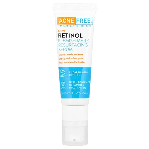 ACNE FREE, Sérum rejuvenecedor con retinol para eliminar imperfecciones, 30 ml (1 oz. líq.)