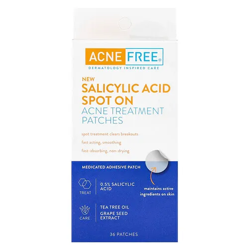 ACNE FREE, Ácido salicílico Spot On, 36 parches