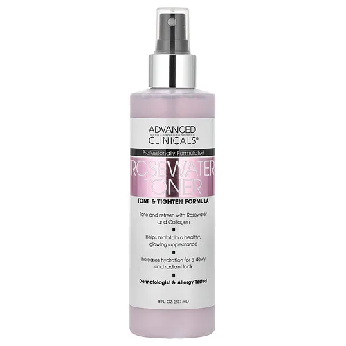 Advanced Clinicals, Tónico de agua de rosas, fórmula para tonificar y tensar, 237 ml (8 oz. Líq.)