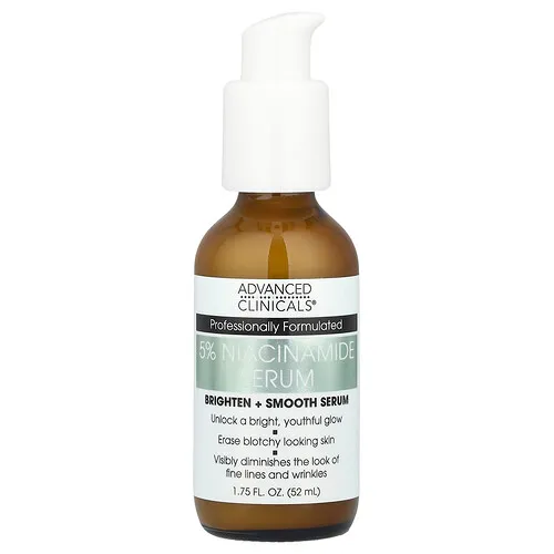 Advanced Clinicals, Sérum con 5 % de niacinamida, Concentración profesional, 52 ml (1,75 oz. líq.)