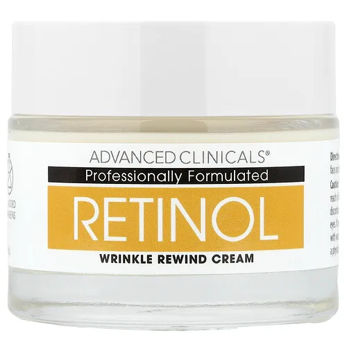 Advanced Clinicals, Retinol encapsulado, Crema antiarrugas, 74 ml (2,5 oz. líq.)