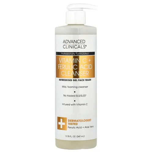 Advanced Clinicals, Agente de limpieza con vitamina C y ácido ferúlico, 347 ml (11,75 oz. líq.)
