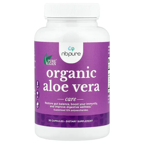 NB Pure, Organic Aloe Vera, 30 Capsules (300 mg per Capsule)
