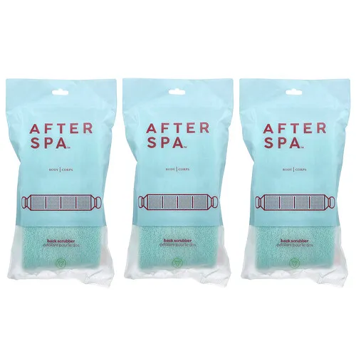 AfterSpa, Esponja para la espalda con asas, 3 esponjas