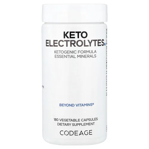 Codeage, Electrolitos cetogénicos, 180 cápsulas vegetales