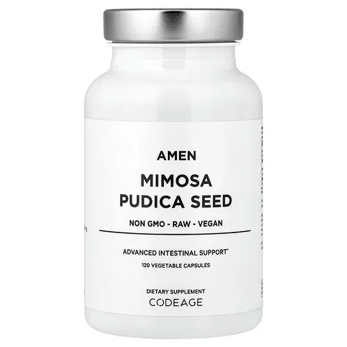 Codeage, Amen, Semilla de Mimosa pudica, 120 cápsulas vegetales (450 mg por cápsula)