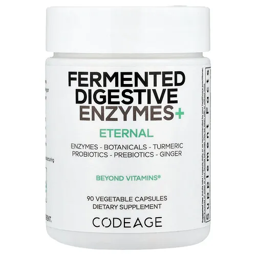 Codeage, Enzimas digestivas fermentadas y más, 90 cápsulas vegetales