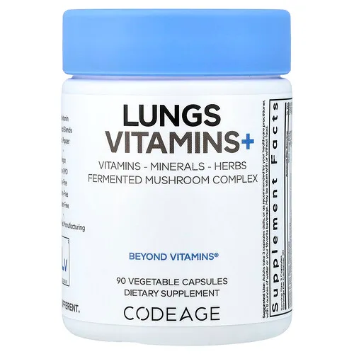 Codeage, Vitaminas para favorecer los pulmones, 90 cápsulas vegetales