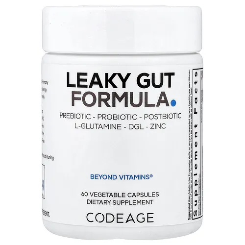 Codeage, Leaky Gut Formula, 60 cápsulas vegetales