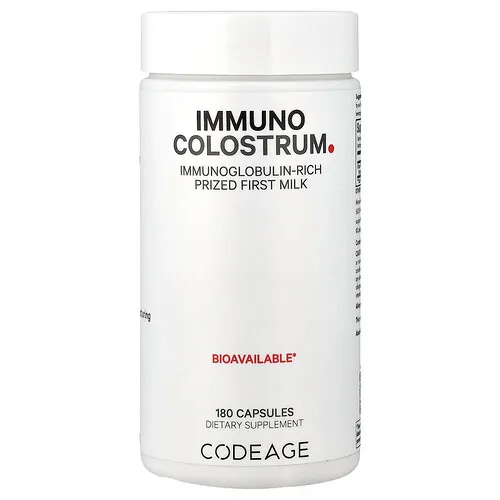 Codeage, Calostro rico en inmunoglobulinas, 180 cápsulas (500 mg por cápsula)