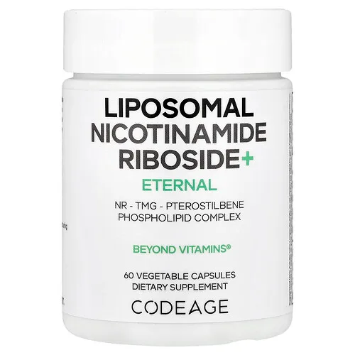 Codeage, Ribósido de nicotinamida liposomal y más, 60 cápsulas vegetales