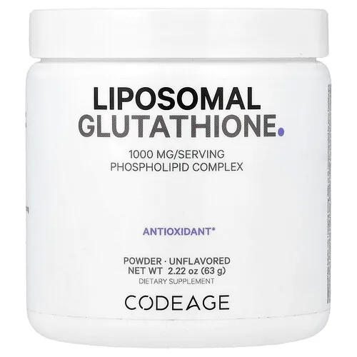 Codeage, Glutatión liposomal en polvo, Sin sabor, 63 g (2,22 oz)