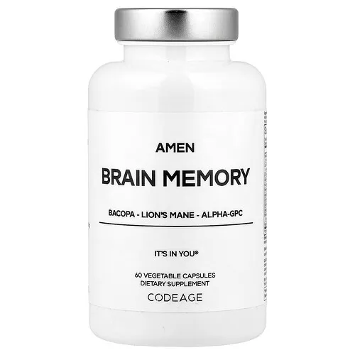 Codeage, Amen, Brain Memory, 60 cápsulas vegetales