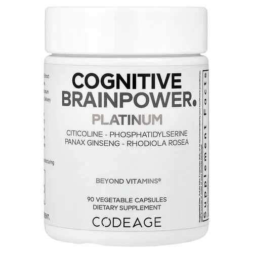 Codeage, Cognitive Brainpower Platinum, 90 cápsulas vegetales
