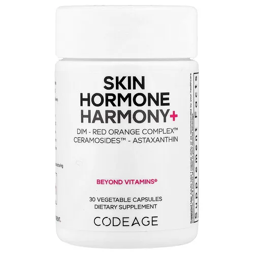 Codeage, Armonía y hormonas para la piel, 30 cápsulas vegetales