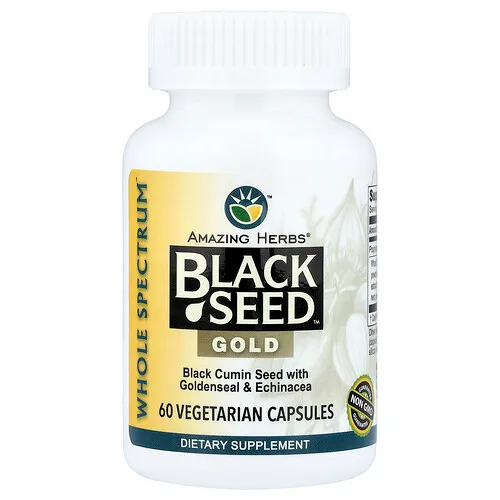 Amazing Herbs, Black Seed™, Oro, 60 cápsulas vegetales
