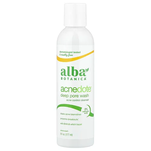 Alba Botanica, Acnedote®, Limpieza profunda de los poros, 177 ml (6 oz. líq.)
