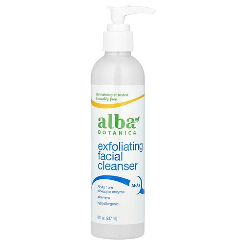Alba Botanica, Limpiador facial hawaiano, Enzimas de piña, 237 ml (8 oz. líq.)
