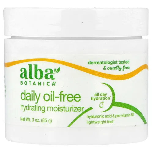 Alba Botanica, Humectante hawaiano sin aceite, Aloe refinado y té verde, 85 g (3 oz)
