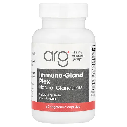 Allergy Research Group, Immuno-Gland Plex, Glandulares naturales, 60 cápsulas vegetales