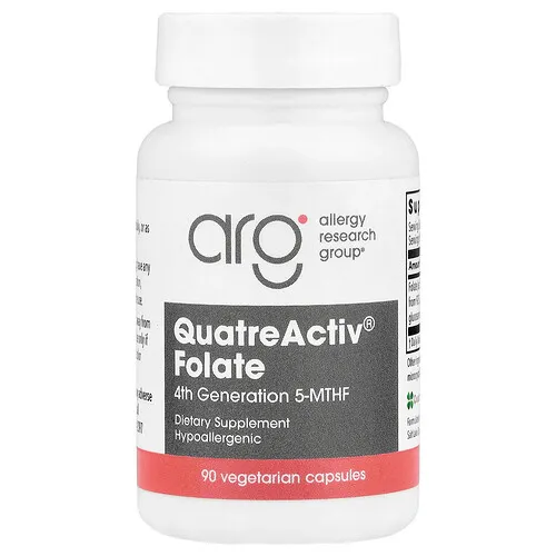 Allergy Research Group, Folato QuatreActiv®, 90 cápsulas vegetales (833 mcg por cápsula)