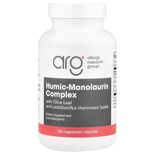 Allergy Research Group, Complejo de ácido húmico-monolaurina, 120 cápsulas vegetarianas