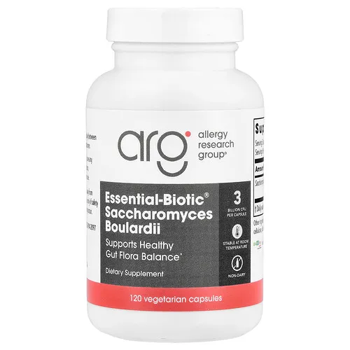Allergy Research Group, Essential-Biotic®, Saccharomyces boulardii, 120 cápsulas vegetales (150 mg por cápsula)