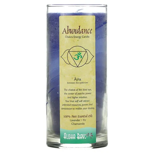 Aloha Bay, Vela energía chakra, abundancia, 11 oz