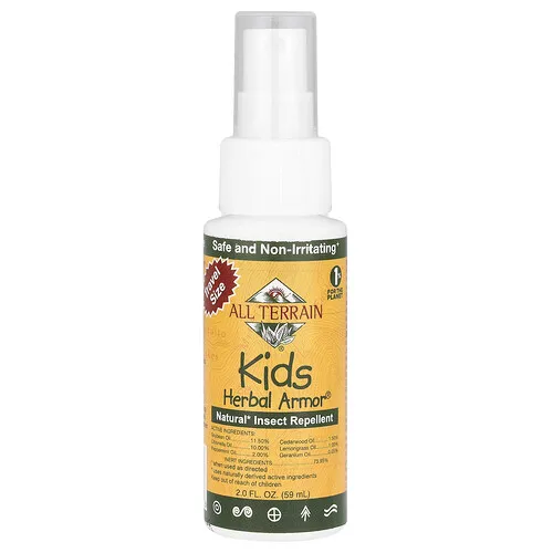 All Terrain, Herbal Armor® para niños, Repelente de insectos natural para niños, 59 ml (2,0 oz. líq.)