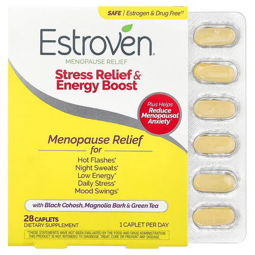 Estroven, Alivio para la menopausia, Máxima fuerza y energía, 28 comprimidos una vez al día