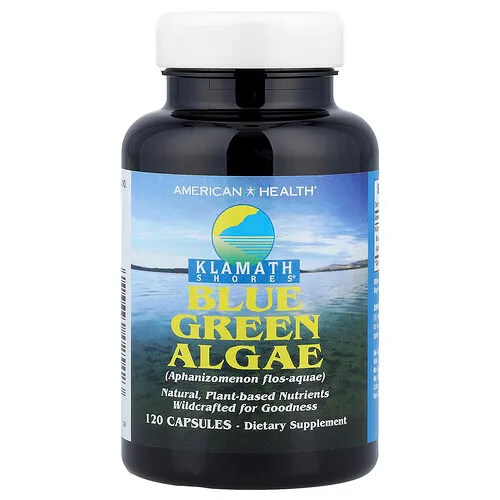 American Health, Klamath Shores®, Algas verdiazules, 120 cápsulas (500 mg por cápsula)