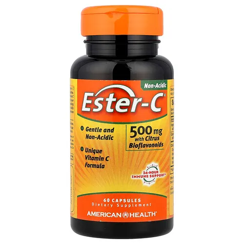 American Health, Ester-C® con bioflavonoides cítricos, 60 cápsulas