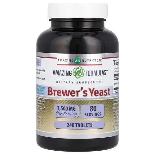 Amazing Nutrition, Levadura de cerveza, 240 comprimidos (500 mg por comprimido)