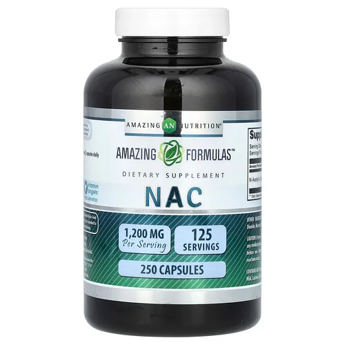 Amazing Nutrition, NAC, 250 cápsulas (600 mg por cápsula)