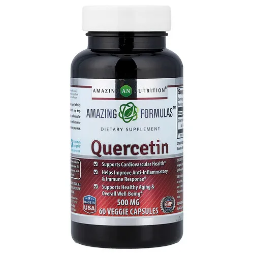 Amazing Nutrition, Quercetina, 500 mg, 60 cápsulas vegetales