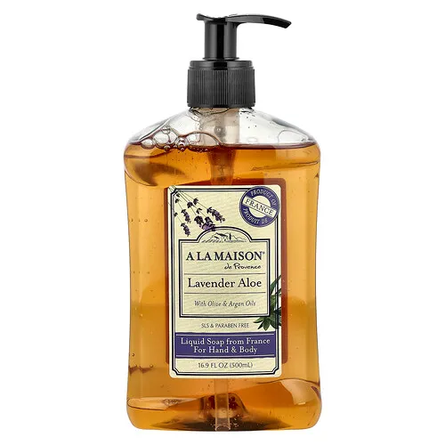 A La Maison de Provence, Jabón para cuerpo y manos, lavanda y aloe, 16.9 fl. Oz (500 ml)
