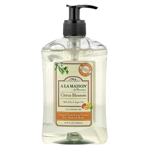 A La Maison de Provence, Jabón líquido para las manos y el cuerpo, Flor de cítricos, 500 ml (16,9 oz. líq.)